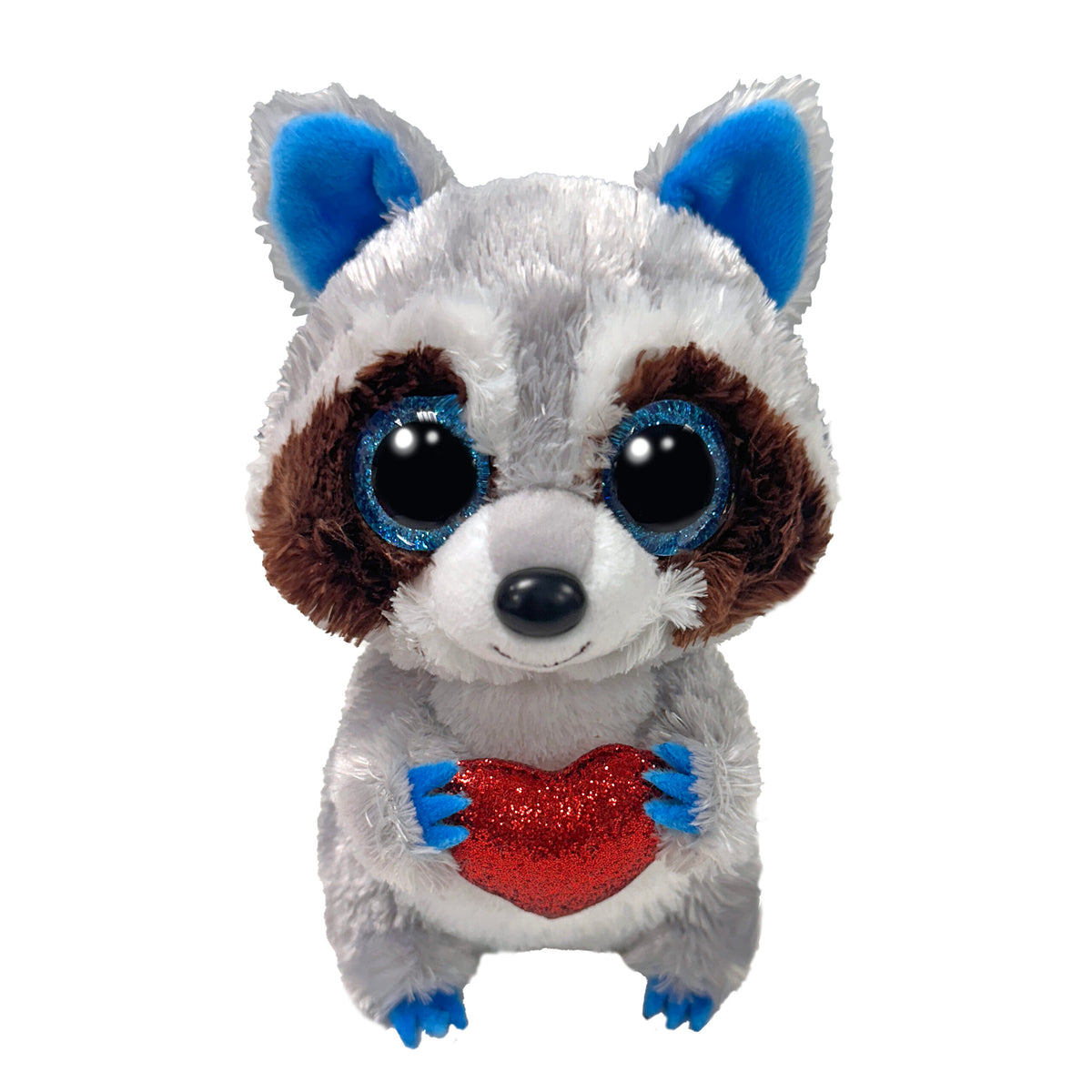 Ty Plush Beanie Boos Thief the Raccoon with Heart (SNG6)