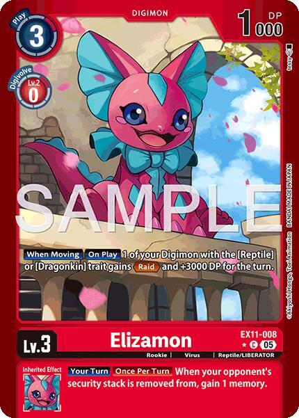 Elizamon (Limited Foil) - Dawn of Liberator (EX-11) - (EX11-008