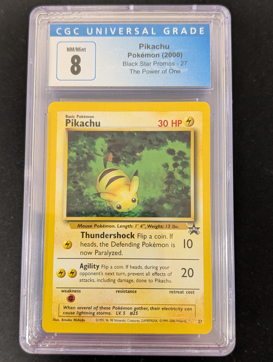 Pikachu - no. 27 - Black Star Promo - (Graded CGC 8) – Sweets and