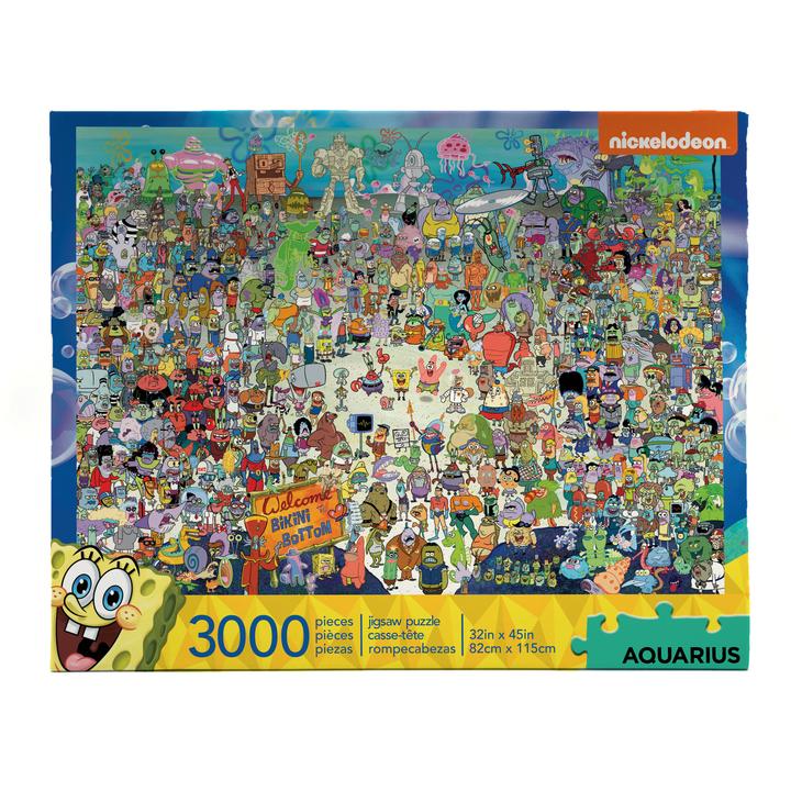 SpongeBob SquarePants Cast 3000 Piece Jigsaw Puzzle Sweets and Geeks