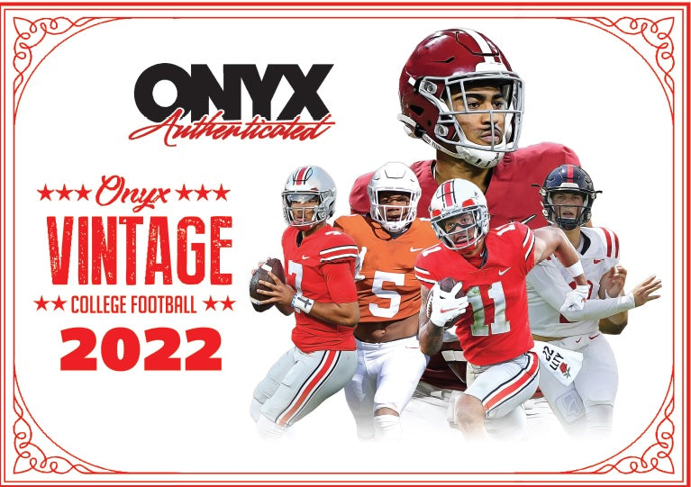 2022 Onyx Vintage Collection College Football Hobby Box Sweets and Geeks