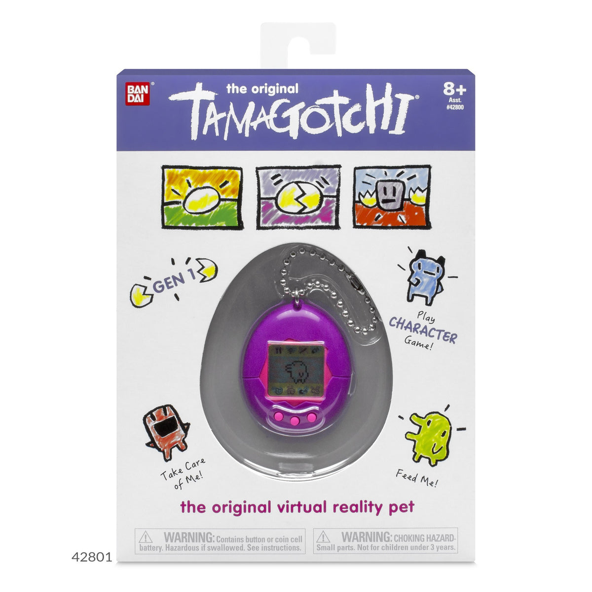 オリジナル Tamagotchi GEN1 The Original Tamagotchi - Gen 1 Purple – Sweets and Geeks