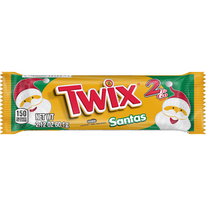 Twix Caramel Santas 2.12oz - Sweets and Geeks