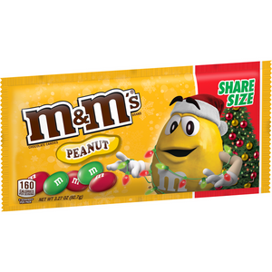 M&M's Christmas Peanut 3.27oz - Sweets and Geeks