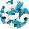 Albanese Gummy Blue Raspberry Rings 4.5lb Bulk Bag (SNG4)