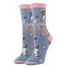 Dog Mom - Women's Funny Cotton Crew Socks