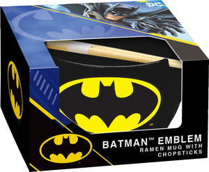 Batman Ramen Mug W/ Chopsticks - Sweets and Geeks