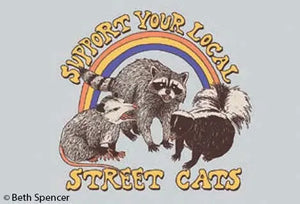 Support Your Local Street Cats Magnet - Sweets and Geeks