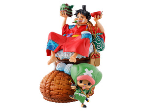 One Piece Petitrama DX Log Box Rebirth Monkey D. Luffy Figure - Sweets and Geeks