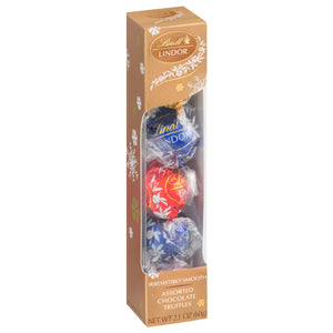 Lindor's Holiday Assorted Chocolate Truffles 5pc 2.1oz - Sweets and Geeks