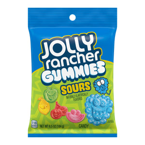 Jolly Rancher Gummies Sours Peg Bag 6.5oz - Sweets and Geeks