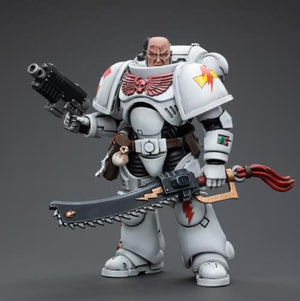 JoyToy Warhammer 40K White Scars Assault Intercessor Sergeant Tsendbaatar 1/18 Scale Figure - Sweets and Geeks