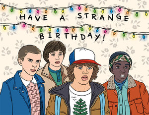 Stranger Things Birthday Greeting Card - Sweets and Geeks