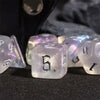 Transparent Dice Glitter 7-Die Set