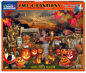 Jack O Lanterns 1000 Piece Jigsaw Puzzle - Sweets and Geeks