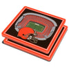 Cleveland Browns First Energy Stadium 3D Coaster Set - Sweets and Geeks