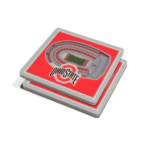 Ohio State Buckeyes Ohio Stadium 3D Coaster Set - Sweets and Geeks