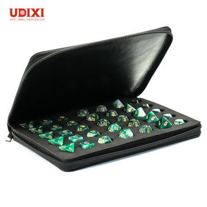Leather Zip-Up Dice Storage - Sweets and Geeks