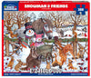 Snowman & Friends (1757pz) - 300 Piece Jigsaw Puzzle - Sweets and Geeks