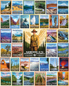 National Park Posters - 1000 piece Jigsaw Puzzle