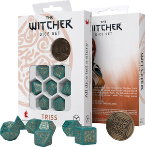 The Witcher Dice Set: Triss - The Beautiful Healer (7 + coin) - Sweets and Geeks