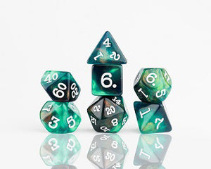 RPG Dice Set (7): Seamoss - Sweets and Geeks