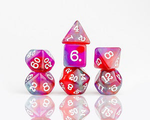 RPG Dice Set (7): Dragonfruit - Sweets and Geeks