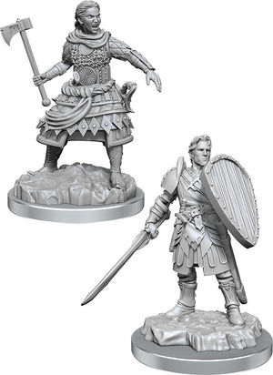 Dungeons & Dragons Nolzur's Marvelous Miniatures: W21 Human Fighters - Sweets and Geeks