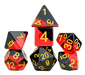 RPG Dice Set (7): Brimstone - Sweets and Geeks