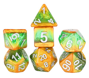 RPG Dice Set (7): Rainforest - Sweets and Geeks