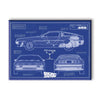 Back to the Future - Blueprint Magnet