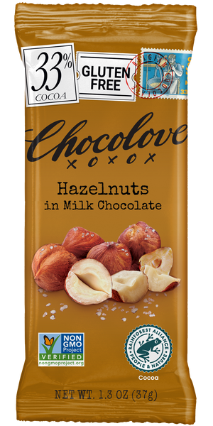 CHOCOLOVE Hazelnuts in Milk Chocolate 1.3oz - Sweets and Geeks