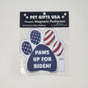 Paw Magnets - Politics: (Paws Up For Biden!)