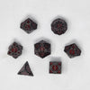 Graphite & Red Arrowed Metallic Dice
