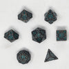 Charcoal & Silver Arrowed Metallic Dice