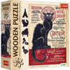 Wood Craft 200 Piece Wooden Puzzle - The Black Cat - Théophile Alexandre Steinlen