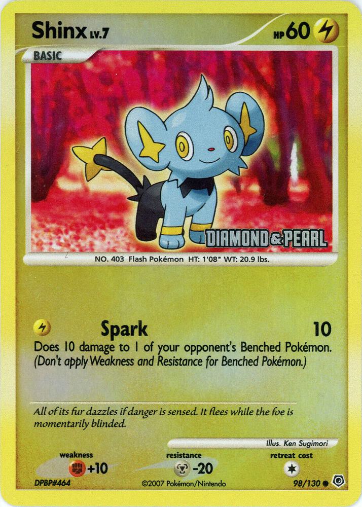 diamond and pearl pokemon cards Shinx - #98/130 [Diamond & Pearl]