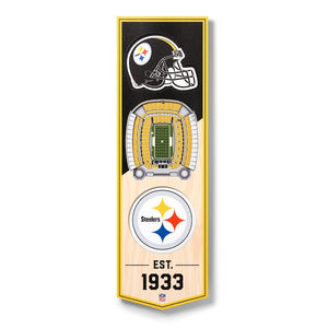 Pittsburgh Steelers 3D StadiumView Banner - Sweets and Geeks