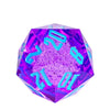55mm D20 (Purple w/ Blue Numbers & Bubbles)