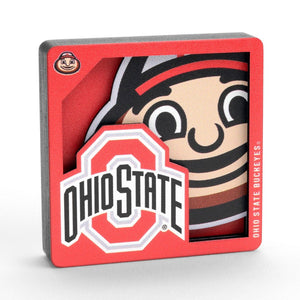 Ohio State Buckeyes 3D Magnet - Sweets and Geeks