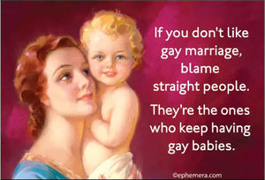 Blame Straight People Magnet - Sweets and Geeks