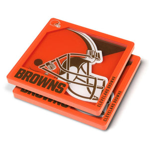Cleveland Browns 3D Coaster Set - Sweets and Geeks