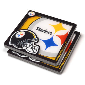 Pittsburgh Steelers 3D Coaster Set - Sweets and Geeks