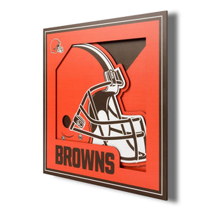 Cleveland Browns 3D Logo Wall Art - Sweets and Geeks