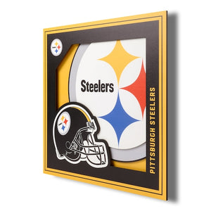 Pittsburgh Steelers 3D Logo Wall Art - Sweets and Geeks