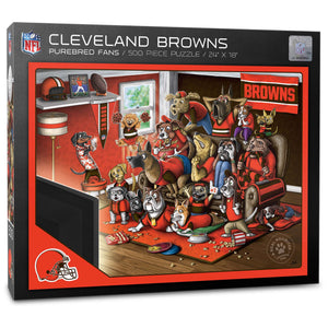 Cleveland Browns Purebred Fans Nailbiter 500 Piece Puzzle - Sweets and Geeks