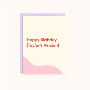 Birthday (Taylor's Version) | Birthday Card - Sweets and Geeks