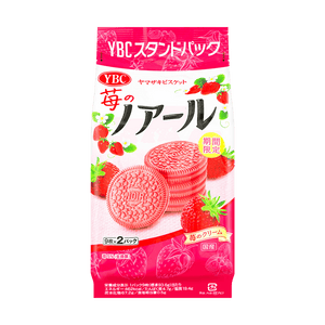 YBC Strawberry Dark Chocolate Flavored Biscuits - 18pcs - Sweets and Geeks