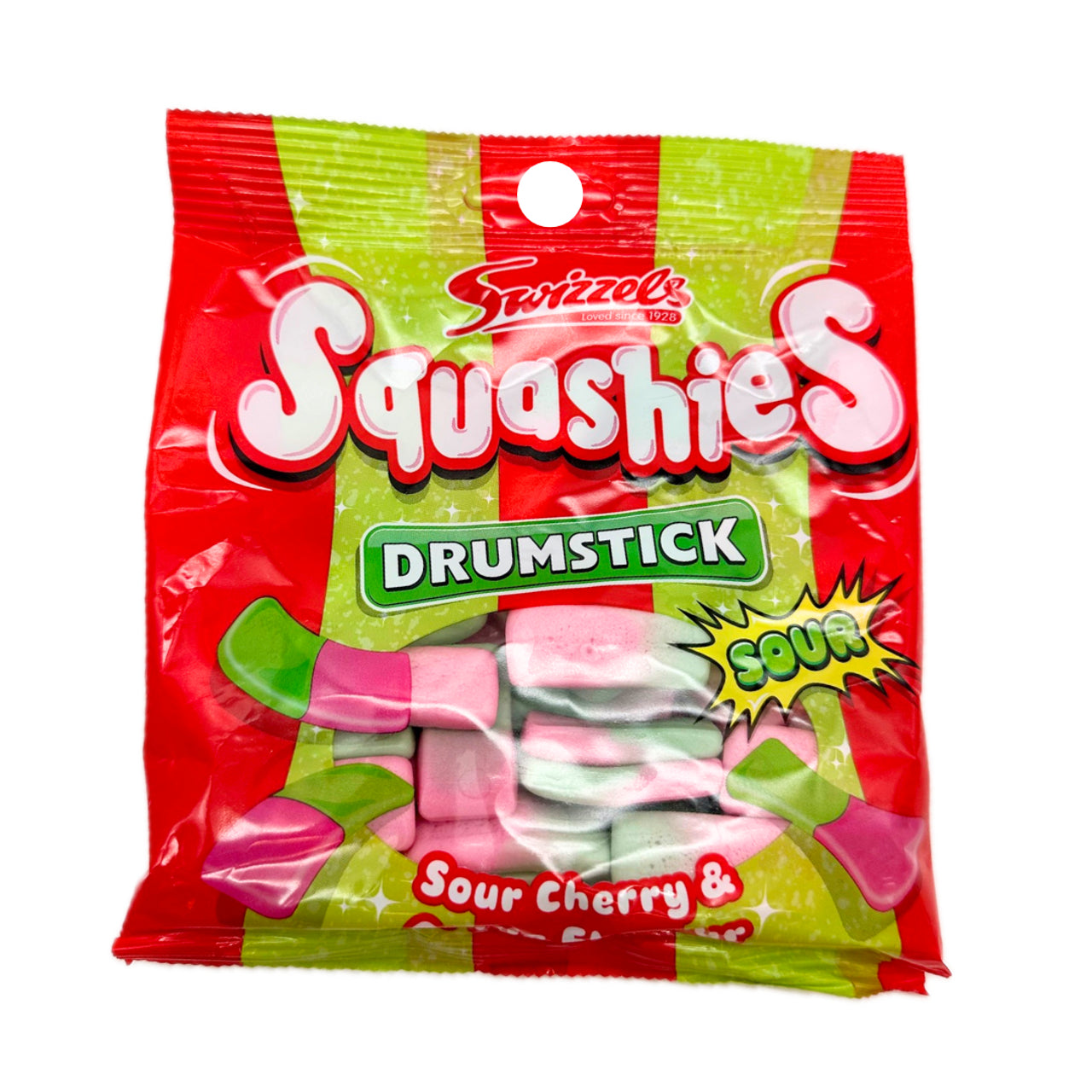 Squashies Sour Cherry & Apple 120g Peg – Sweets and Geeks