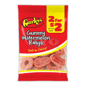 Gurley's Watermelon Rings 2.5oz - Sweets and Geeks